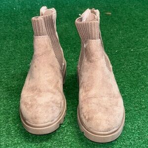 Kid's Tan Ankle Boots